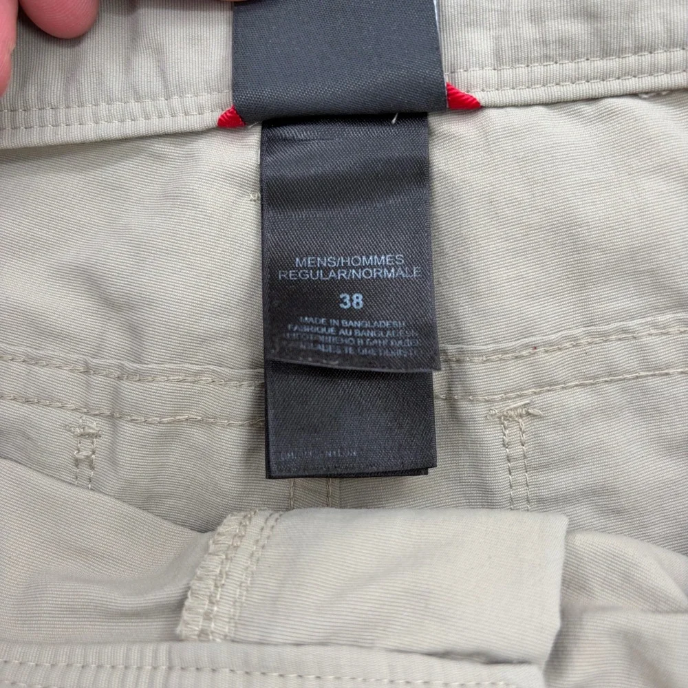 The North Face Mens Paramount Peak Hiking Shorts Tan Khaki Nylon Size 38